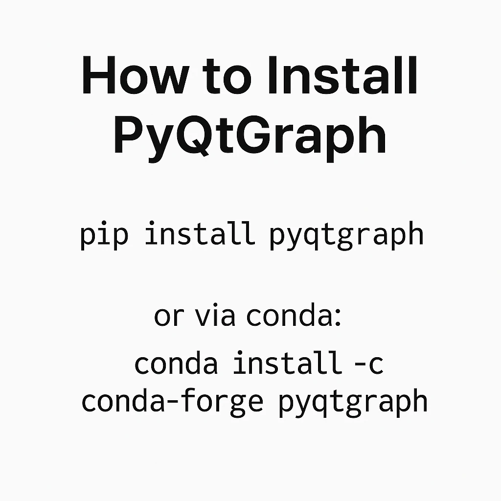 How to Download PyQtGraph